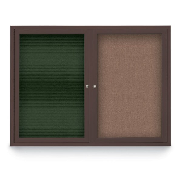 Corkboard, Rubber /Black, 18" x 24"